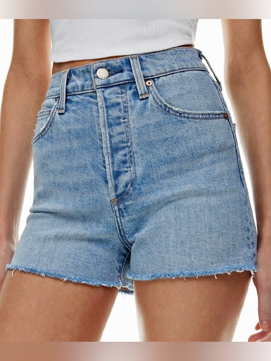 Denim Forum Pants - NWT Denim Forum Light Blue Distressed Denim Cutoff Shorts